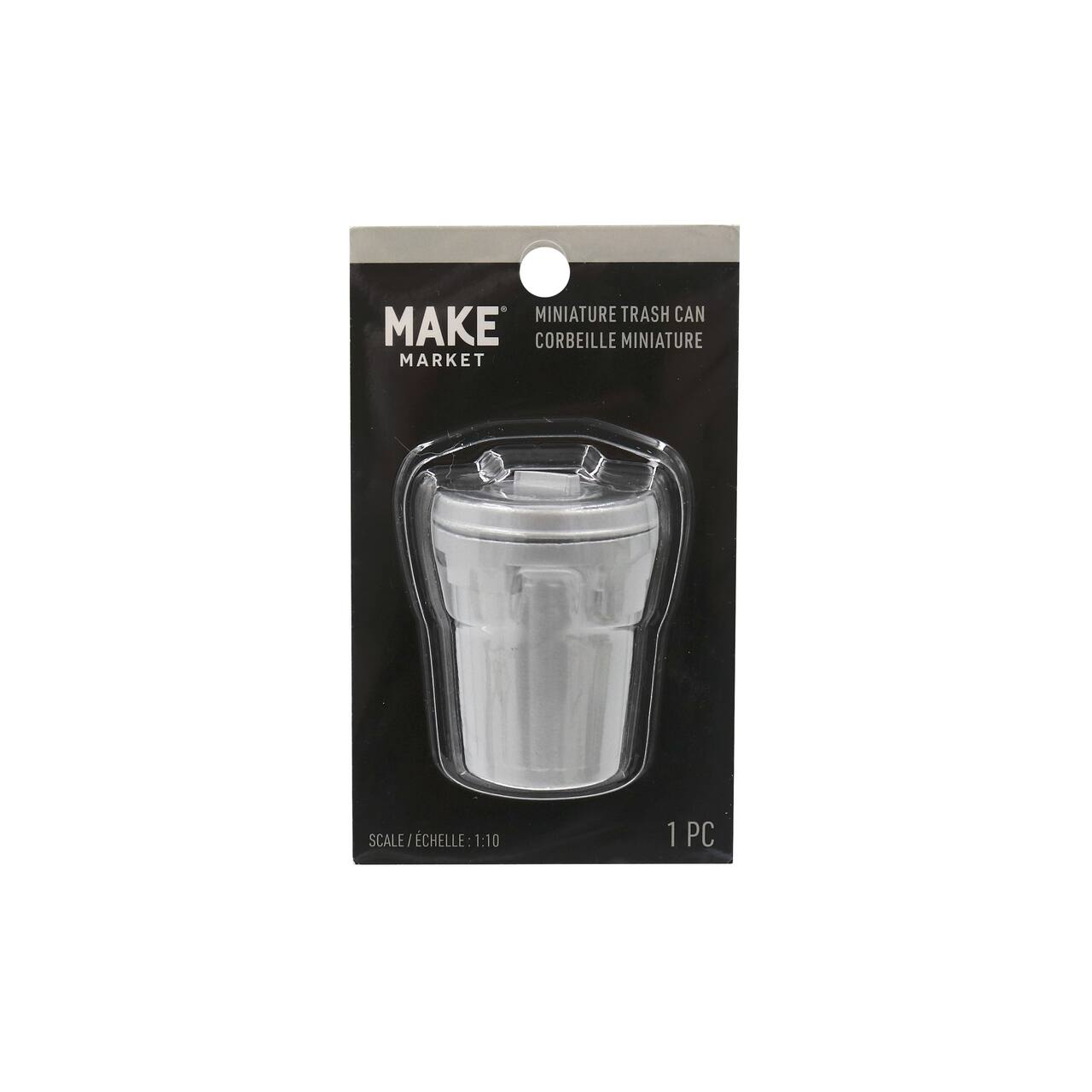 Mini Silver Trash Can by Make Market®